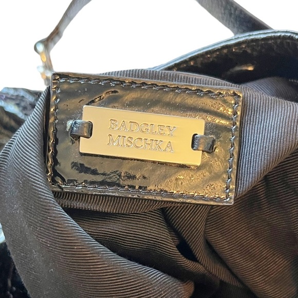 Badgley Mischka Patent Leather Handbag - Picture 11 of 13